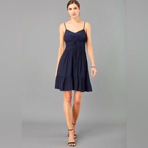 Lola & Sophie XS Smocked Waist Midi Dress